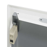 vidaXL Access Panel 2 pcs Wit 23 x 23 x 3 cm Staal