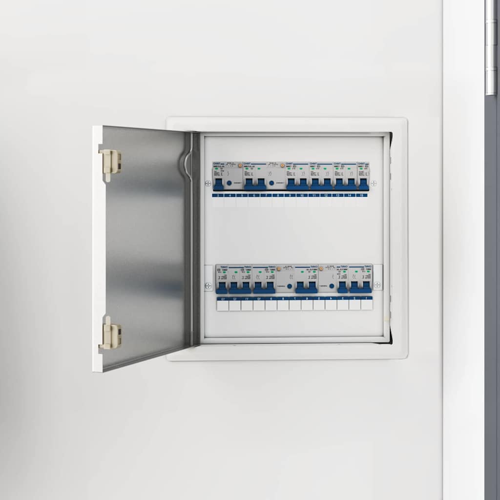 vidaXL Access Panel 2 pcs Wit 23 x 23 x 3 cm Staal