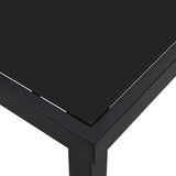 vidaXL Tuin Tafel Zwart 80 x 80 x 73 cm Metaal