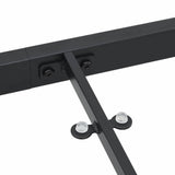 vidaXL Tuin Tafel Zwart 80 x 80 x 73 cm Metaal