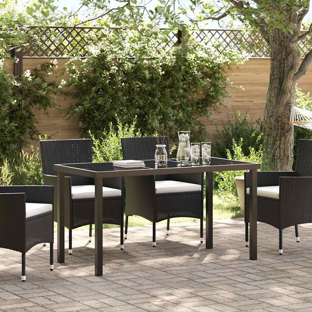 vidaXL Tuin Tafel Zwart 80 x 80 x 73 cm Metaal