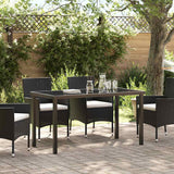 vidaXL Tuin Tafel Zwart 80 x 80 x 73 cm Metaal