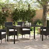 vidaXL Tuin Tafel Zwart 80 x 80 x 73 cm Metaal