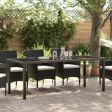 vidaXL Tuin Tafel Zwart 80 x 80 x 73 cm Metaal