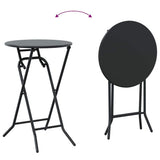 vidaXL Tuin Bistro Set 3 pcs Antraciet Staal