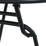 vidaXL Tuin Bistro Set 3 pcs Antraciet Staal