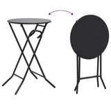 vidaXL Tuin Tafel Antraciet 50 x 50 x 72 cm Metaal