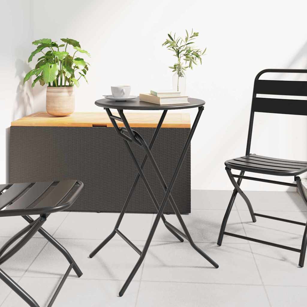 vidaXL Tuin Tafel Antraciet 50 x 50 x 72 cm Metaal
