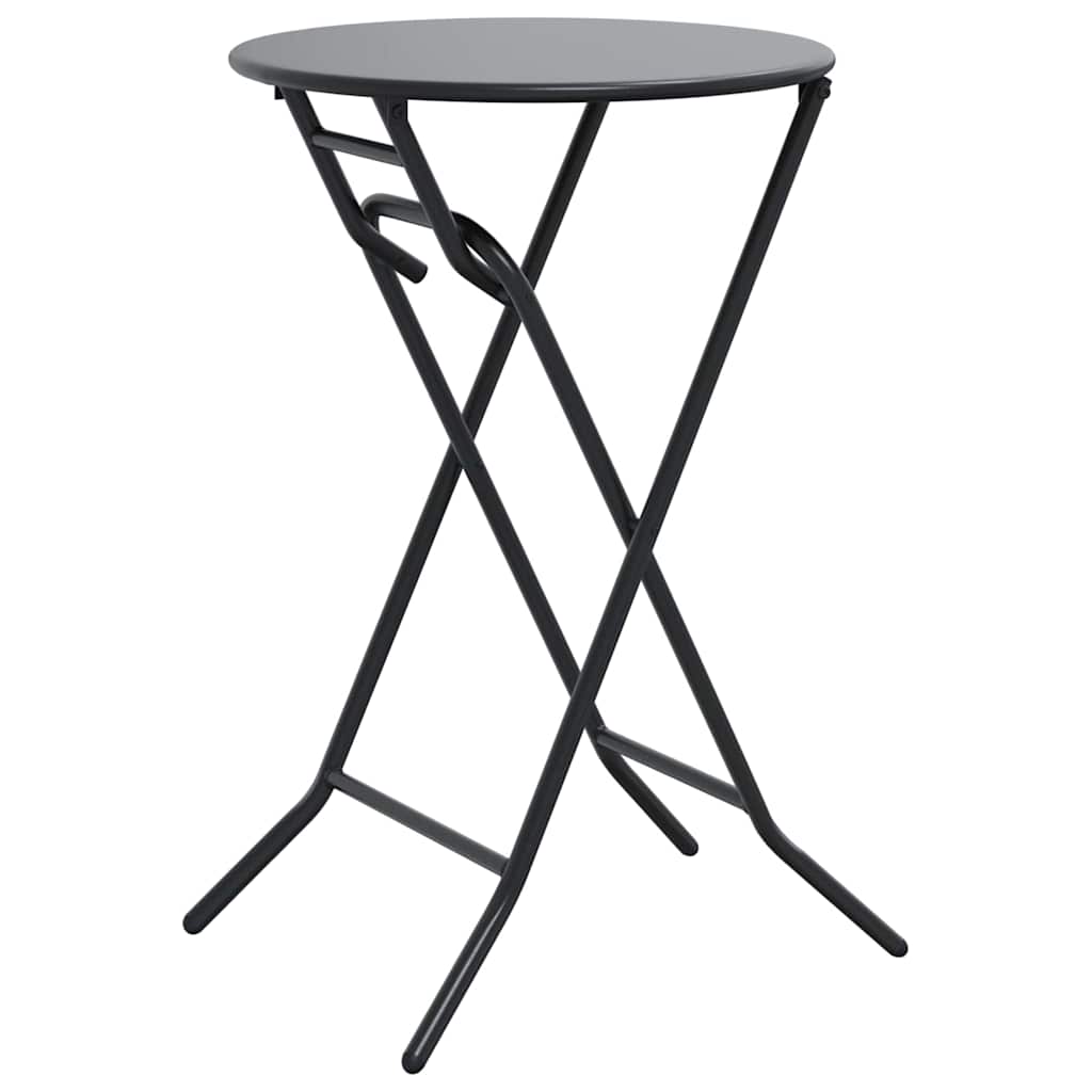 vidaXL Tuin Tafel Antraciet 50 x 50 x 72 cm Metaal
