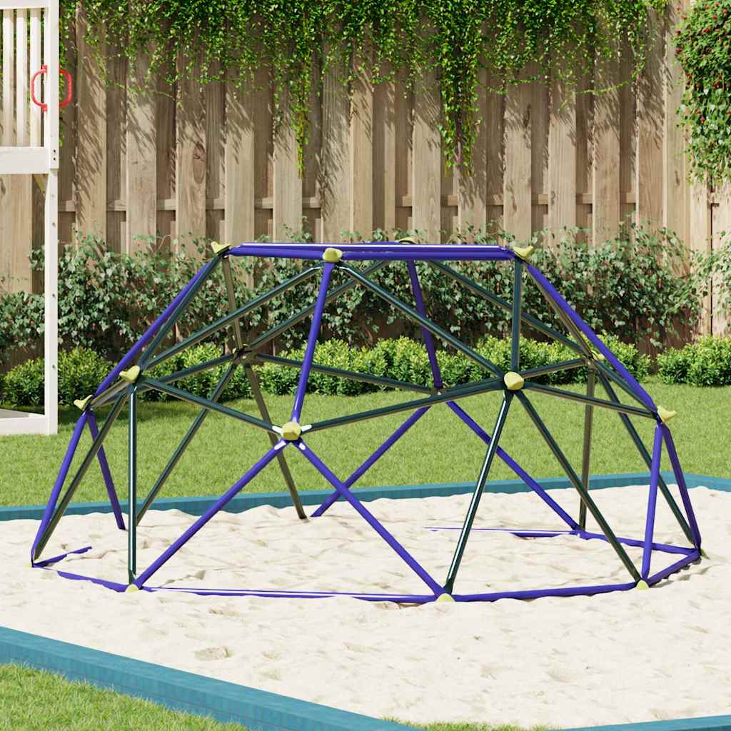 vidaXL Klimdome voor kinderen Blauw 6FT zonder Slide Staal
