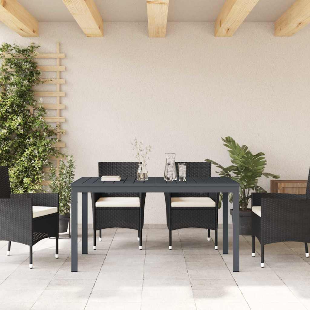 vidaXL Terrastafel Antraciet 180 x 80 x 74 cm Gepoedercoat staal