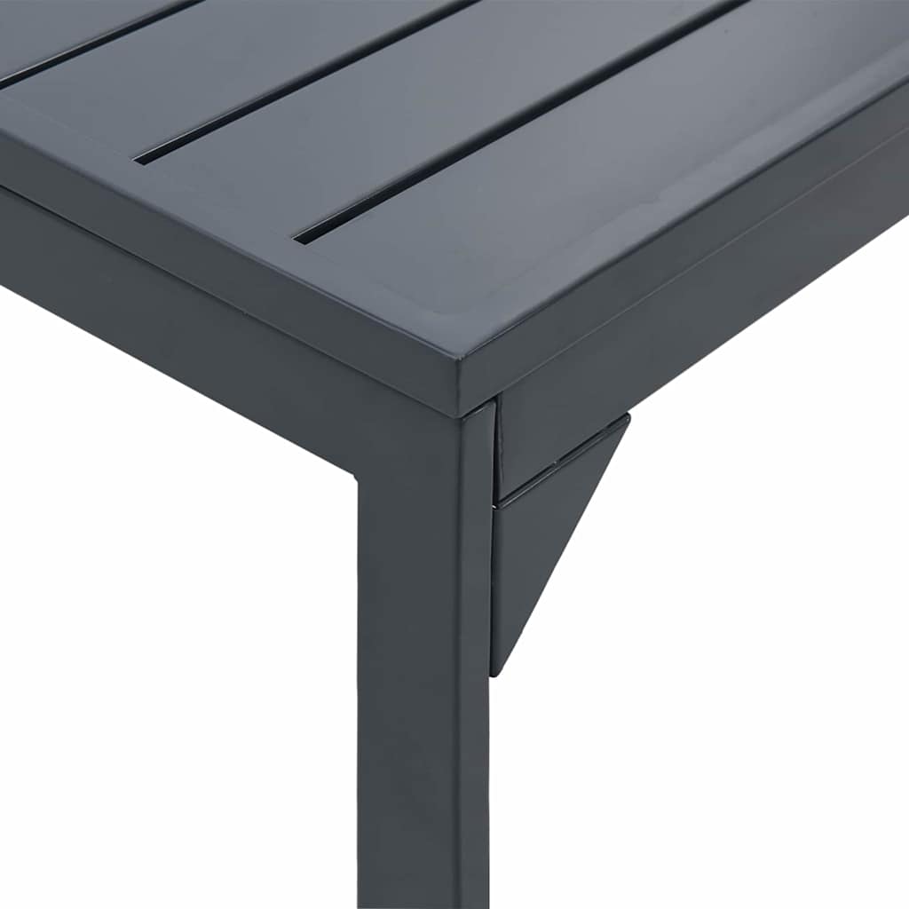 vidaXL Terrastafel Antraciet 180 x 80 x 74 cm Gepoedercoat staal