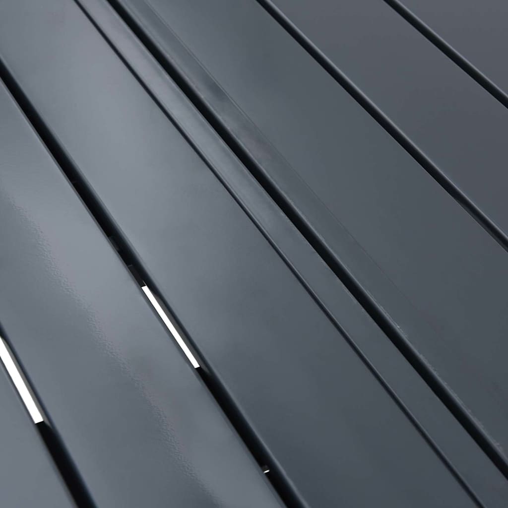 vidaXL Terrastafel Antraciet 180 x 80 x 74 cm Gepoedercoat staal