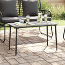 vidaXL Tuin Tafel Zwart 80 x 40 x 45 cm poly rattan