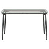 vidaXL Tuin Tafel Zwart 80 x 40 x 45 cm poly rattan