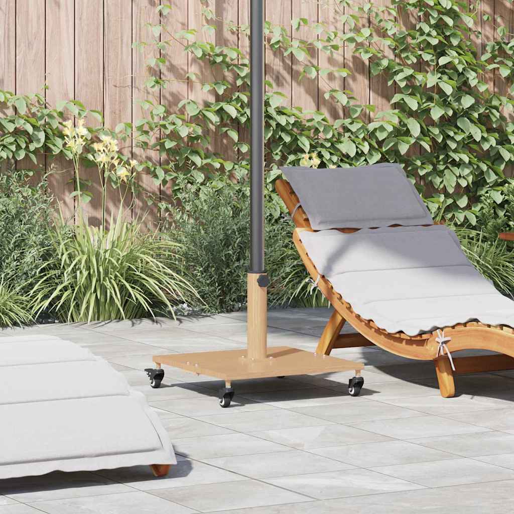 vidaXL Parasol Base Dark Grey Wooden Look 45 x 45 x 31 cm