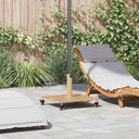 vidaXL Parasol Base Dark Grey Wooden Look 45 x 45 x 31 cm