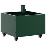 vidaXL Parasolvoet Groen 45 x 45 x 45 cm Staal