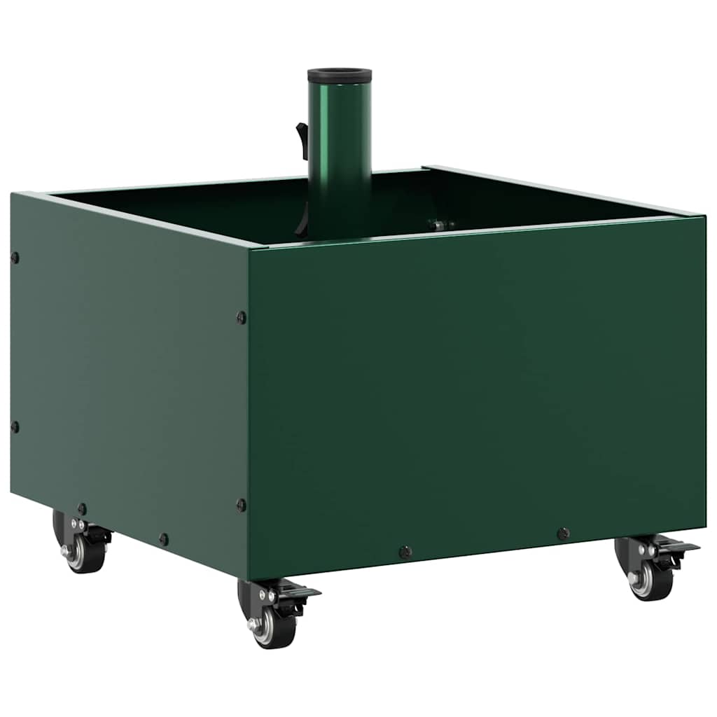 vidaXL Parasolvoet Groen 45 x 45 x 45 cm Staal