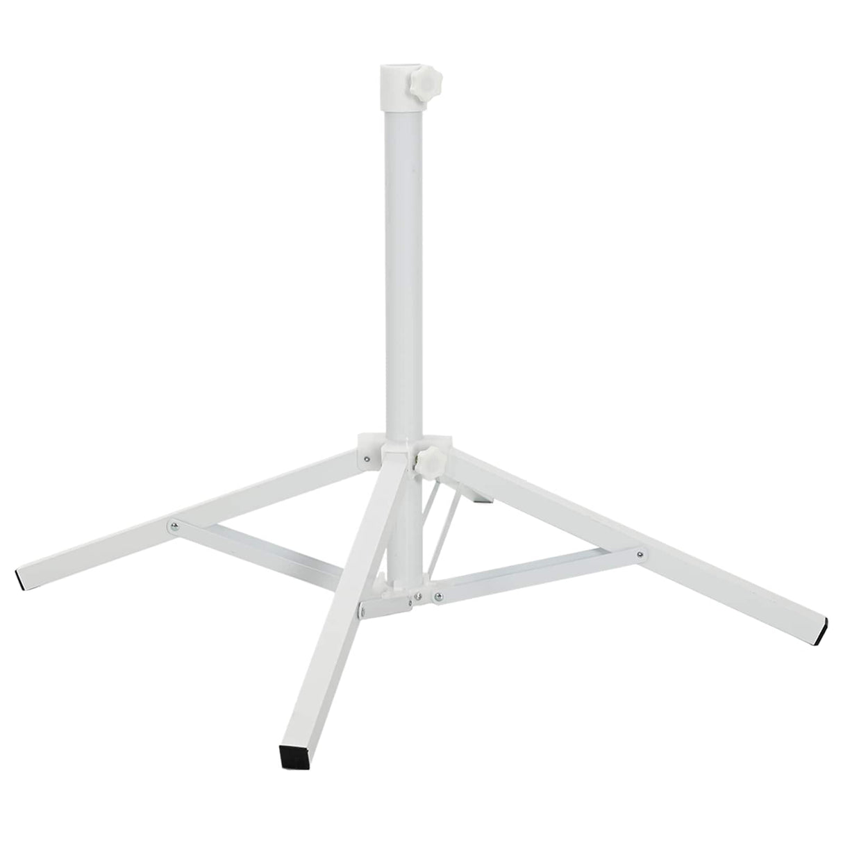 vidaXL Parasol Base White Steel for 25-32 mm Pole