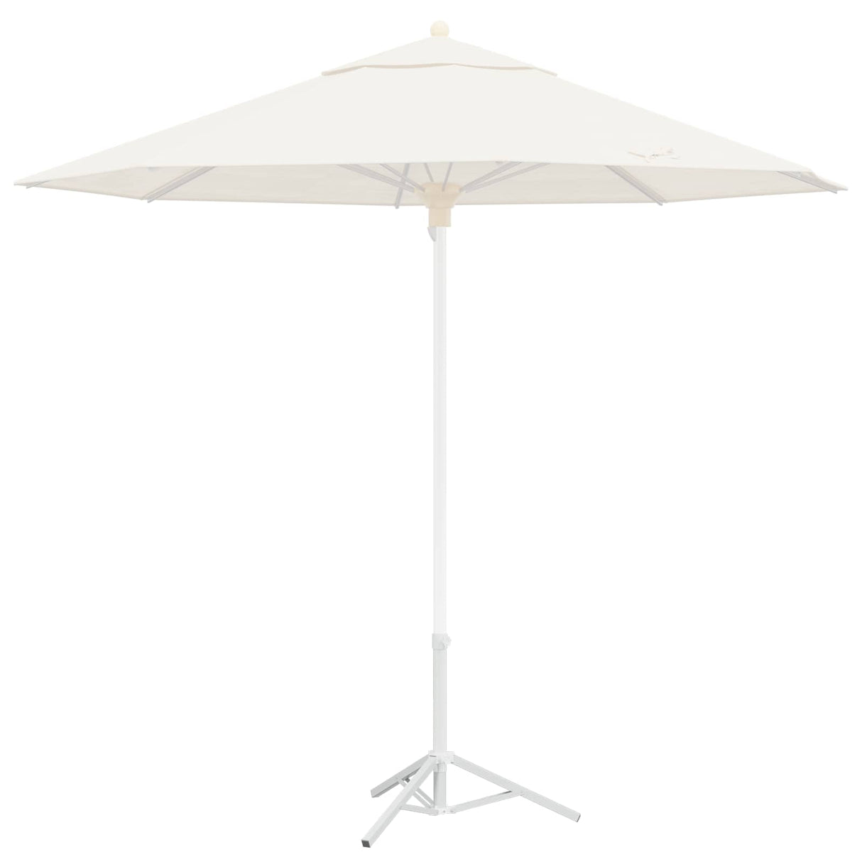 vidaXL Parasol Base White Steel for 25-32 mm Pole