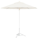 vidaXL Parasol Base White Steel for 25-32 mm Pole