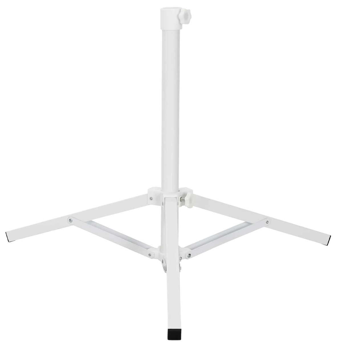vidaXL Parasol Base White Steel for 25-32 mm Pole