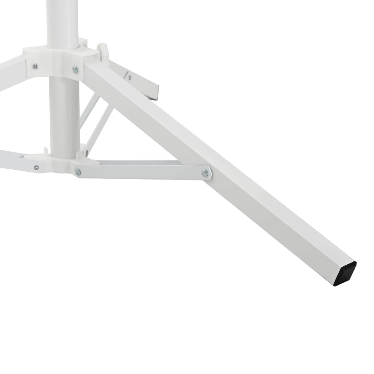 vidaXL Parasol Base White Steel for 25-32 mm Pole