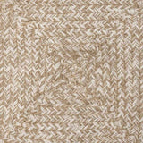 vidaXL Vloerkleden Rechthoekig Natuurlijk en Wit 60 x 110 cm Jute