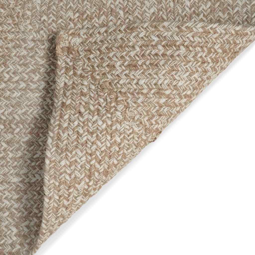vidaXL Vloerkleden Rechthoekig Natuurlijk en Wit 60 x 110 cm Jute