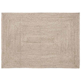 vidaXL Vloerkleden Rechthoekig Natuurlijk en Wit 60 x 110 cm Jute