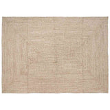 vidaXL Vloerkleden Rechthoekig Natuurlijk en Wit 60 x 110 cm Jute