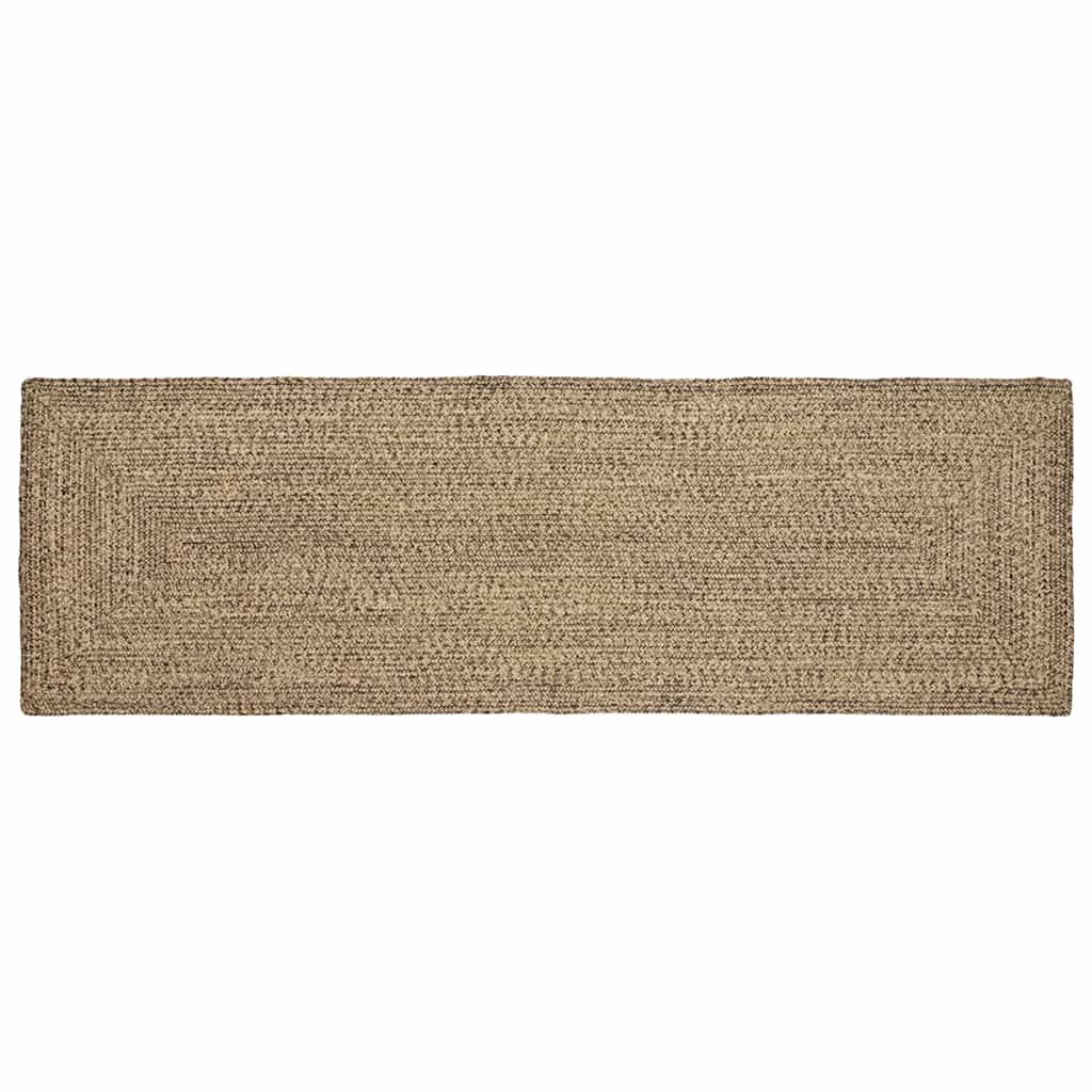 vidaXL Vloerkleden Rechthoekig Natuurlijk en Wit 60 x 110 cm Jute