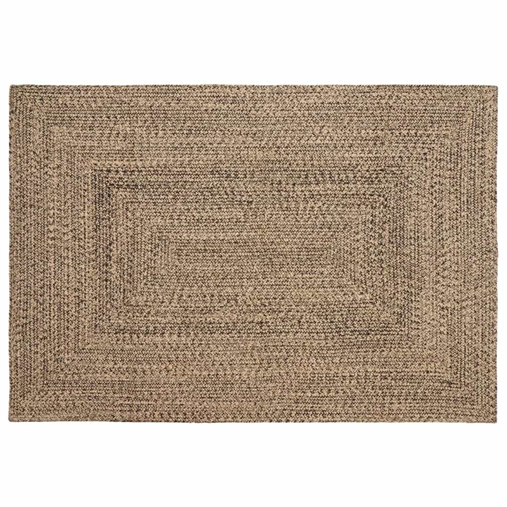 vidaXL Vloerkleden Rechthoekig Natuurlijk en Wit 60 x 110 cm Jute