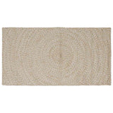 vidaXL Vloerkleden Natuurlijk en Wit 60 x 250 cm Jute