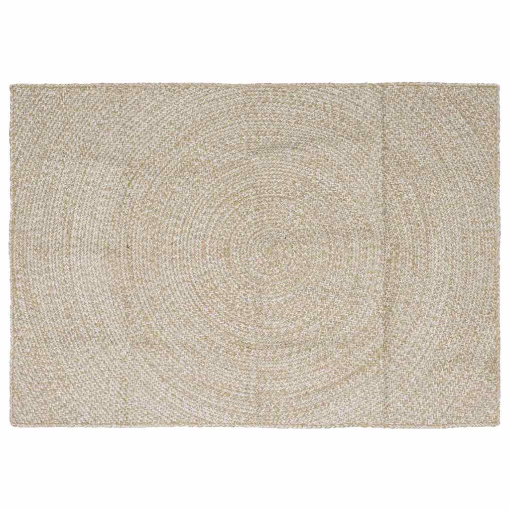 vidaXL Vloerkleden Natuurlijk en Wit 60 x 250 cm Jute