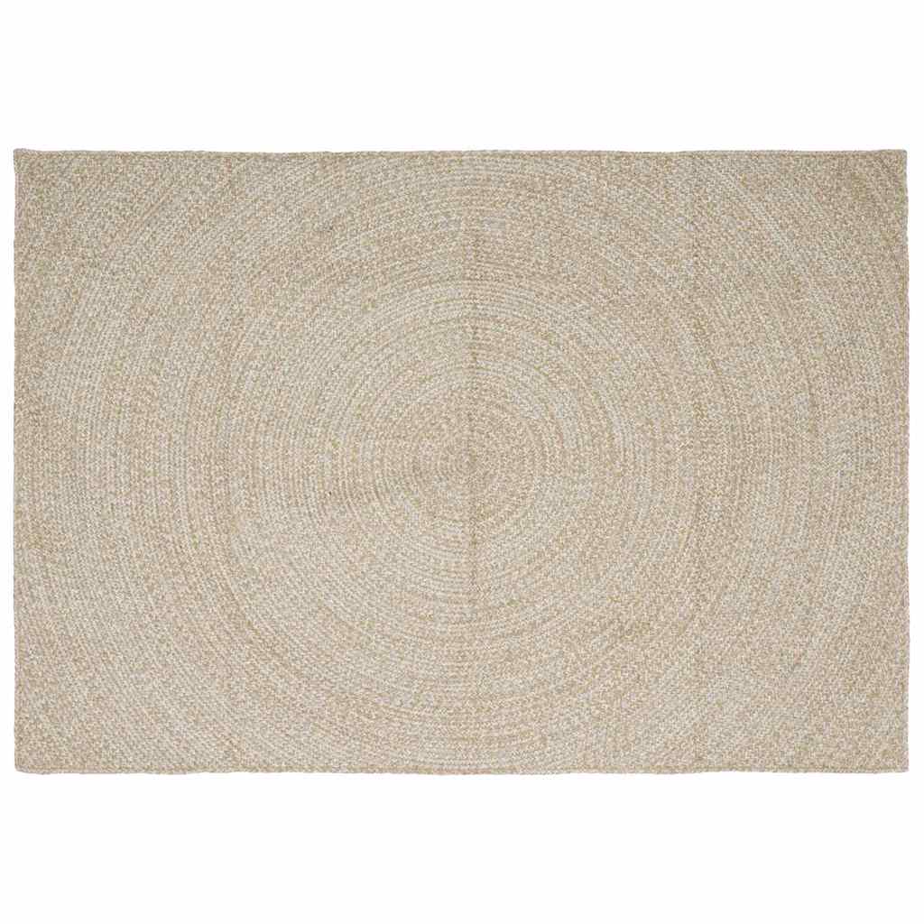 vidaXL Vloerkleden Natuurlijk en Wit 60 x 250 cm Jute