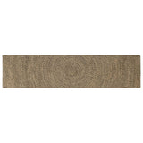 vidaXL Vloerkleden Natuurlijk en Wit 60 x 250 cm Jute