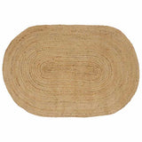 vidaXL Vloerkleden Ovaal Naturel 100 x 152 cm Jute