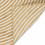 vidaXL Tapijt Natuurlijk en Wit 60 x 110 cm Jute