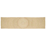 vidaXL Tapijt Natuurlijk en Wit 60 x 110 cm Jute