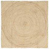 vidaXL Tapijt Natuurlijk en Wit 60 x 110 cm Jute