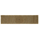 vidaXL Tapijt Natuurlijk en Wit 60 x 110 cm Jute