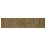vidaXL Tapijt Natuurlijk en Wit 60 x 110 cm Jute