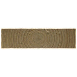 vidaXL Tapijt Natuurlijk en Wit 60 x 110 cm Jute