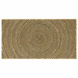 vidaXL Tapijt Natuurlijk en Wit 60 x 110 cm Jute