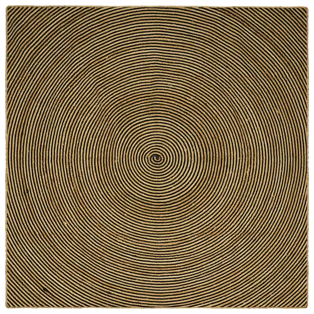 vidaXL Tapijt Natuurlijk en Wit 60 x 110 cm Jute