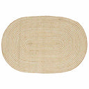 vidaXL Tapijt Natuurlijk en Wit 100 x 152 cm Jute