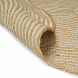 vidaXL Tapijt Natuurlijk en Wit 100 x 152 cm Jute