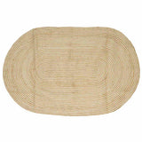 vidaXL Tapijt Natuurlijk en Wit 100 x 152 cm Jute